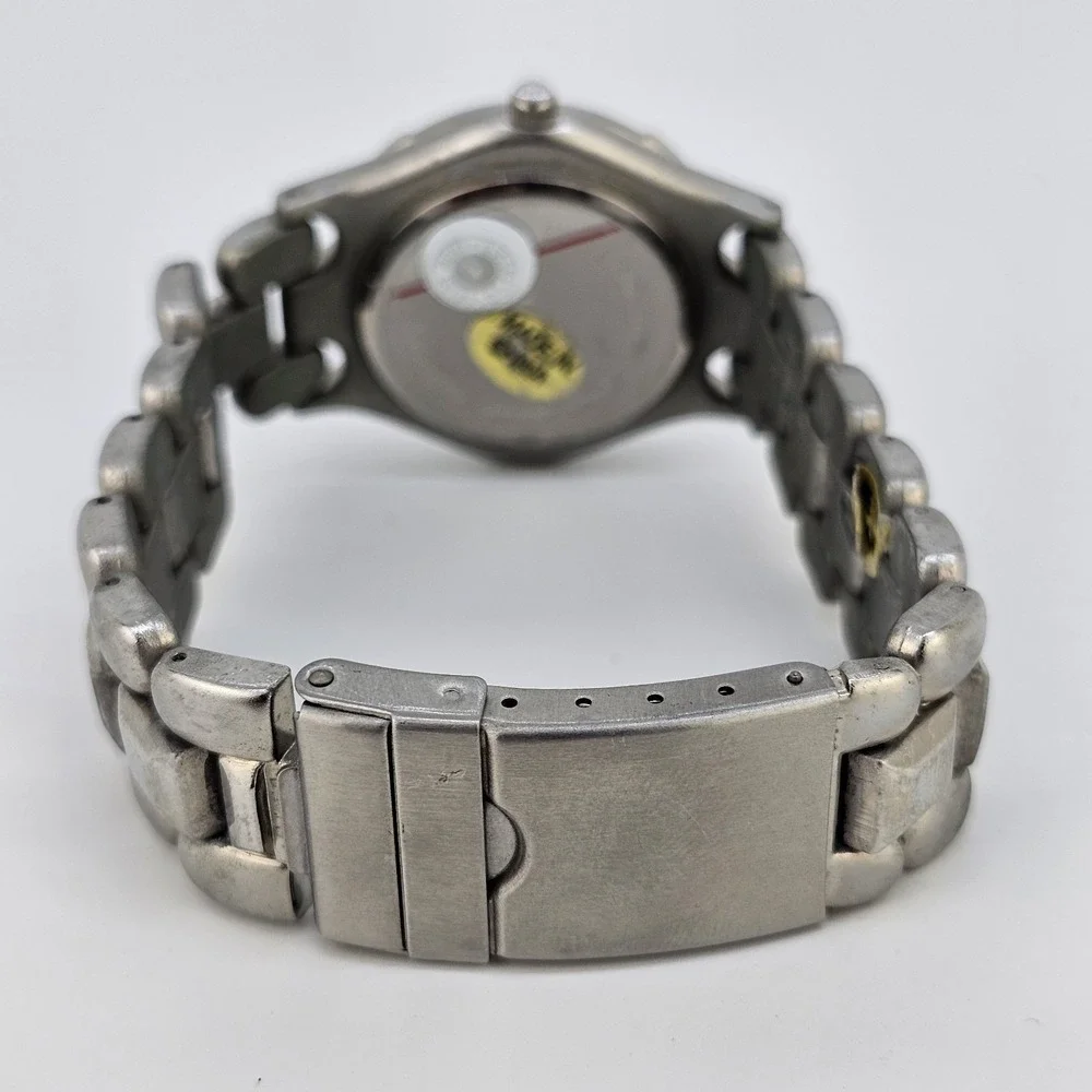 Calvin Hill Men's Watch 38MM Red Dial Gray Bracelet Band‎ 7.5
